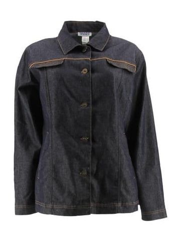 Veste manches longues---Bleu fonc-44 - L-Fminin - anne weyburn - Modalova