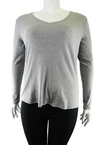 Top manches longues---Gris-50 - XXL-Fminin - tex - Modalova