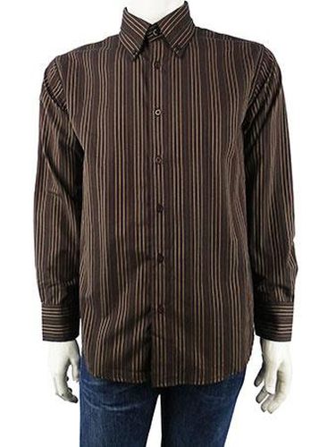 Chemise manches longues ---Marron-M-Masculin - veti style - Modalova