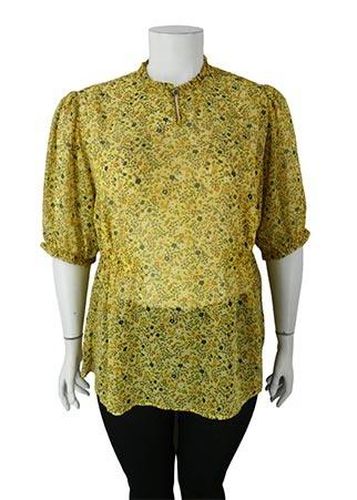 Blouse manches courtes---Jaune-50 - XXL-Fminin - bodyflirt - Modalova