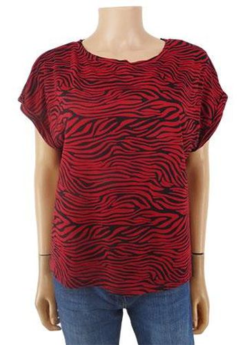 Top manches courtes ---Rouge-38 - M-Fminin - camaeu - Modalova