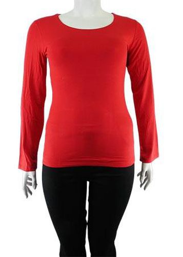 Top manches longues---Rouge-46 - XL-Fminin - balsan - Modalova