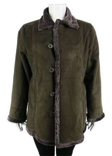 Manteau col fausse fourrure-BCBC--Vert-50 - XXL-Fminin - Label Emmaus - Modalova