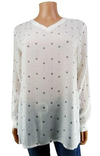 Blouse manches longues ---Blanc cass-38 - M-Fminin - esmara - Modalova