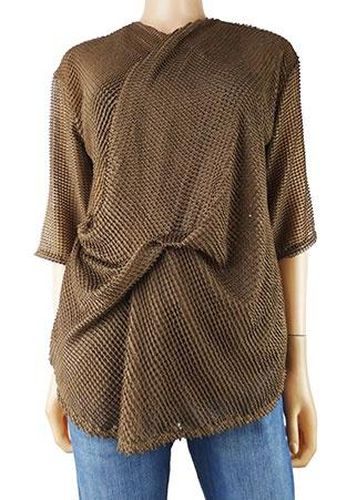 Top manches courtes ---Marron-34 - S-Fminin - zara - Modalova