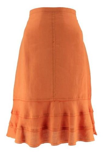 Jupe mi-longue---Orange-44 - L-Fminin - opaline - Modalova