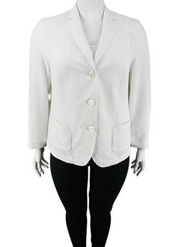 Veste manches longues---Blanc cass-48 - XL-Fminin - lebek - Modalova