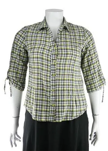 Chemise manches 3/4---Blanc-46 - XL-Fminin - renatto bene - Modalova