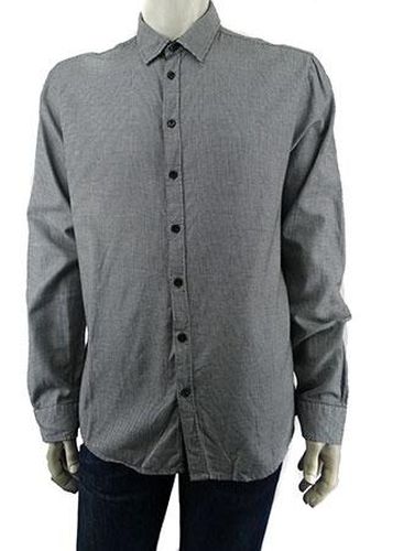 Chemise manches longues ---Gris-XL-Masculin - devred - Modalova