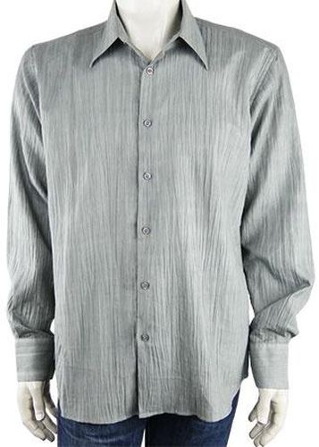 Chemise manches longues---Gris-L-Masculin - kiabi - Modalova