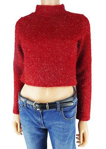 Pull manches longues---Rouge-34 - S-Fminin - divided - Modalova