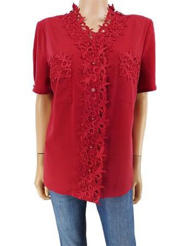 Chemise manches courtes---Bordeaux-44 - L-Fminin - fair lady - Modalova