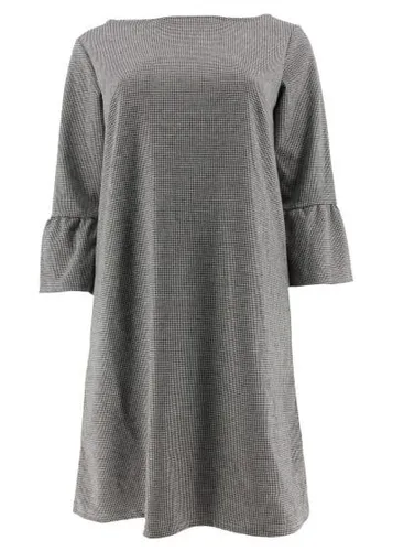 Robe manches longues---Gris-38 - M-Fminin - in extenso - Modalova