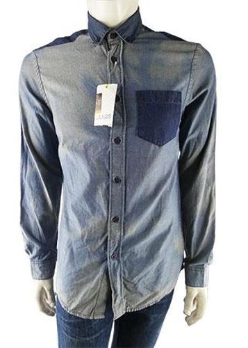 Chemise manches longues ---Bleu-S-Masculin - jules - Modalova