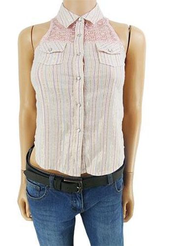 Chemise sans manches---Rose-34 - S-Fminin - shyanne - Modalova