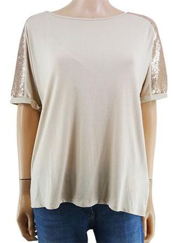 T-shirt manches courtes---Rose-42 - L-Fminin - camaeu - Modalova