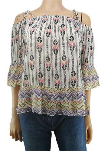 Blouse manches 3/4---Multicolore-40 - M-Fminin - miss liberto - Modalova