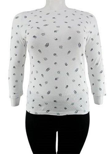 T-shirt ---Blanc-46 - XL-Fminin - gemo - Modalova