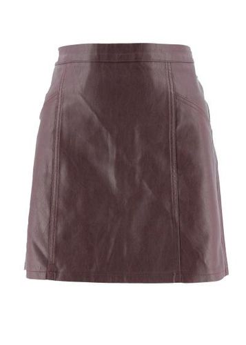 Jupe simili-cuir---Bordeaux-40 - M-Fminin - tissaia - Modalova