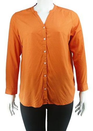 Chemisier manches longues---Orange-46 - XL-Fminin - esmara - Modalova