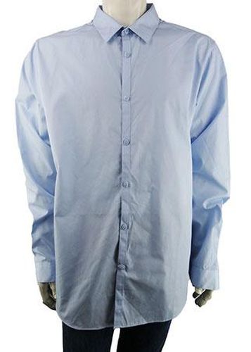 Chemise manches longues---Bleu-XXL-Masculin - new look - Modalova