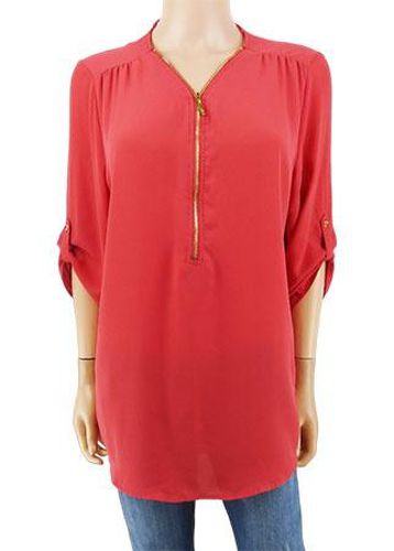 Blouse manches 3/4 Ajustables---Rose-44 - L-Fminin - gemo - Modalova