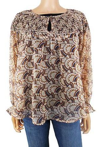 Blouse manches longues ---Beige-36 - S-Fminin - nina kaufmann - Modalova