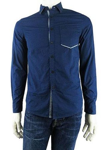 Chemise manches longues ---Bleu fonc-XS-Masculin - lee cooper - Modalova