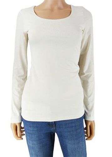 T-shirt manches longues---Blanc cass-34 - S-Fminin - balsan - Modalova