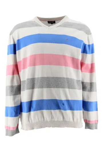 Pull col V manches longues ---Multicolore-XL-Masculin - eden park - Modalova