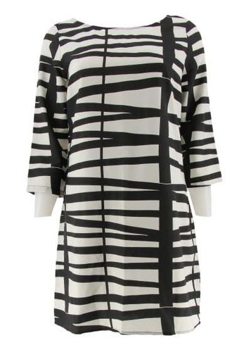 Robe manches 3/4---Blanc-34 - S-Fminin - vero moda - Modalova