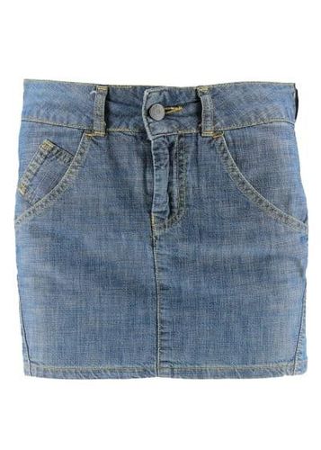 Jupe courte en jeans ---Bleu-34 - S-Fminin - activewear - Modalova