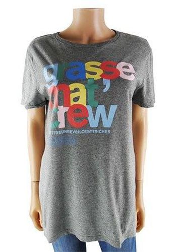 T-shirt manches courtes ---Gris-38 - M-Fminin - bizzbee - Modalova