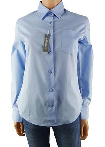 Chemise manches longues ---Bleu-34 - S-Fminin - kariban - Modalova