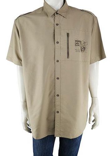 Chemise manches courtes---Beige-XXL-Masculin - atlas for men - Modalova