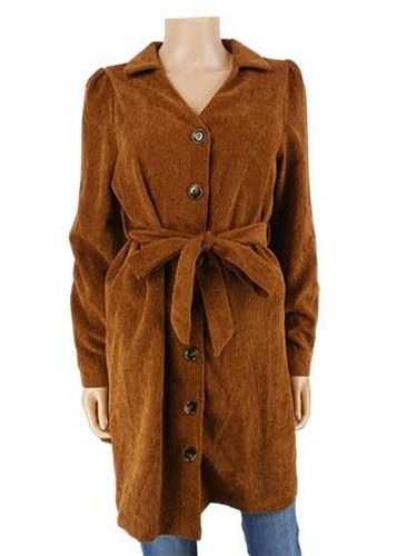 Veste longue---Marron-38 - M-Fminin - shein - Modalova