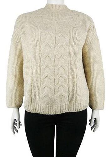 Pull manches longues---Beige-56 - 3XL-Fminin - yessica - Modalova