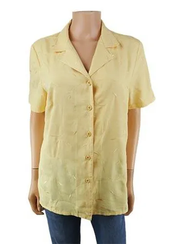 Chemise manches longues---Jaune-40 - M-Fminin - griffon - Modalova