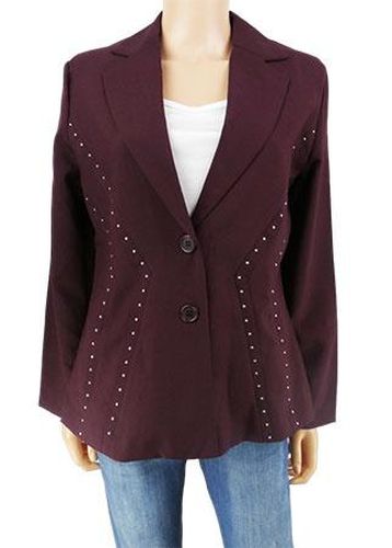 Veste lgre manches longues---Bordeaux-44 - L-Fminin - bleu bonheur - Modalova