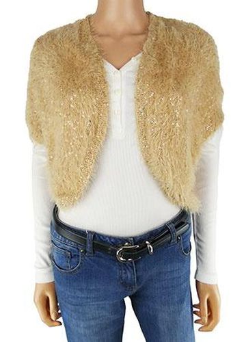 Gilet manches courtes---Camel-34 - S-Fminin - in extenso - Modalova