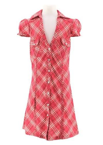 Robe chemise manches courtes---Rose-34 - S-Fminin - jennyfer - Modalova