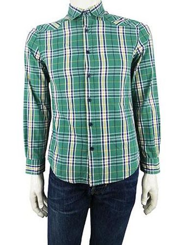 Chemise manches longues---Vert-S-Masculin - bizzbee - Modalova