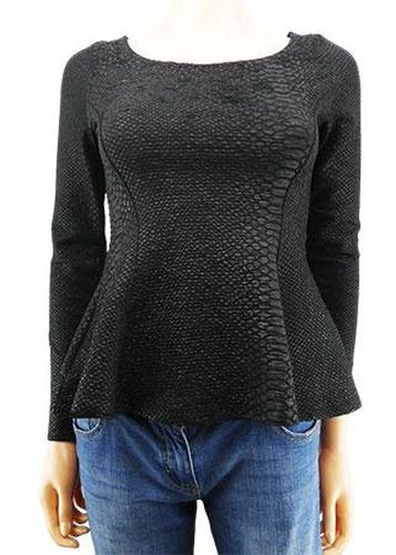 Top manches longues ---Noir-34 - S-Fminin - h&m - Modalova