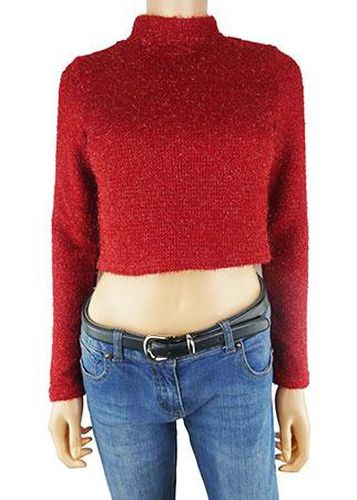 Pull manches longues ---Rouge-32 - XS-Fminin - divided - Modalova