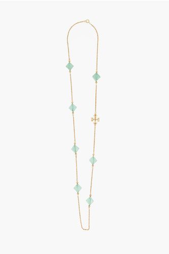 Metal ROXANNE Long Necklace Embellished with Resin Beads size Unica - Tory Burch - Modalova