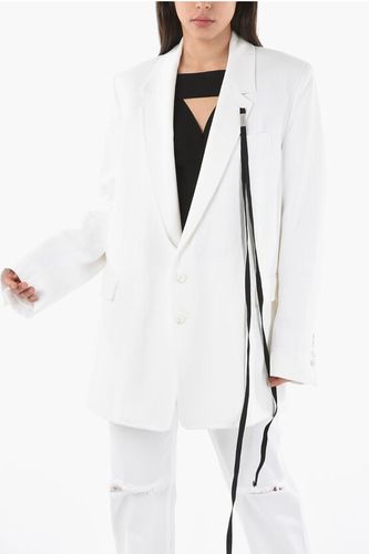Oversized AGNES Half-lined Denim Blazer with Lace Detail size 40 - Ann Demeulemeester - Modalova