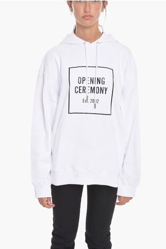Brushed Cotton Hoodie with Printed Contrasting Logo size Xs - Opening Ceremony - Modalova