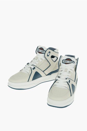 Cut-Out Details Leather High-Top Sneakers size 45 - Just Don - Modalova