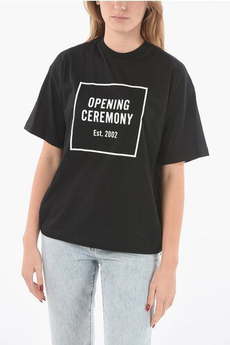 Crewneck T-shirt with BOX LOGO Print size S - Opening Ceremony - Modalova
