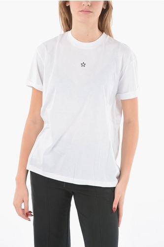 Crewneck T-shirt with Embroidered Minimal Logo size 44 - Stella McCartney - Modalova
